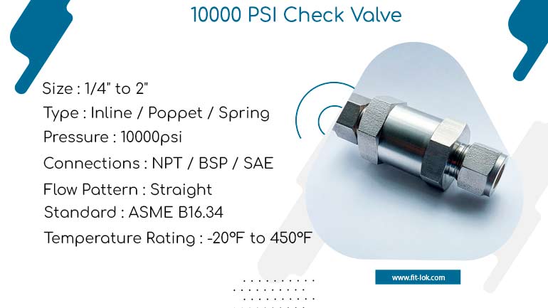 10000 PSI Check Valve