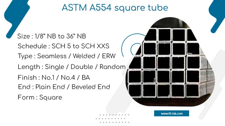 ASTM A554 square tube