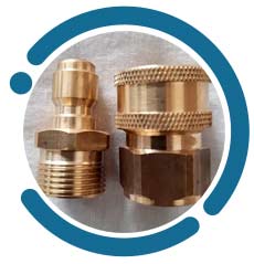 Brass quick release hose fittings