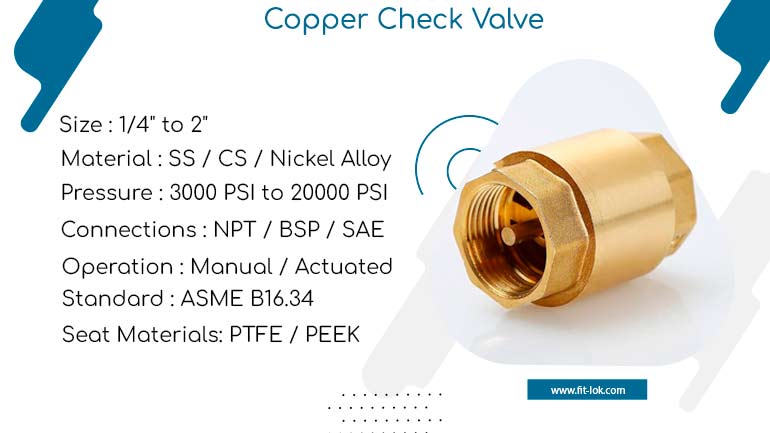 Copper Check Valve