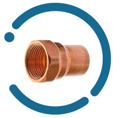 copper female adapter