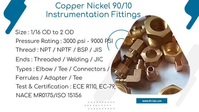Cupro Nickel 90/10 Tube Fittings