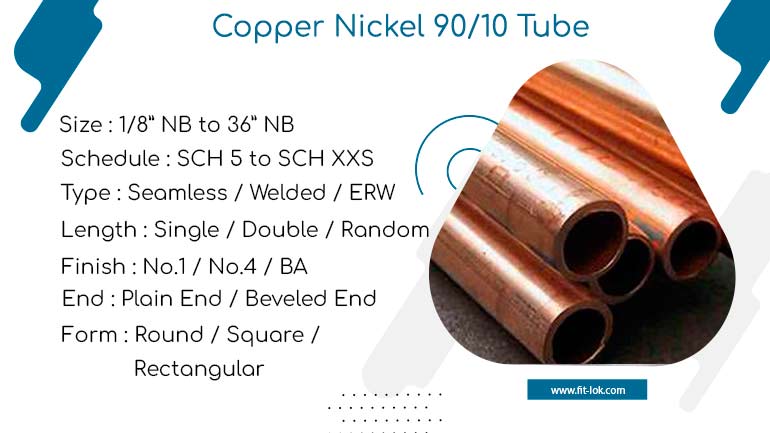 Copper Nickel 90/10 Tube