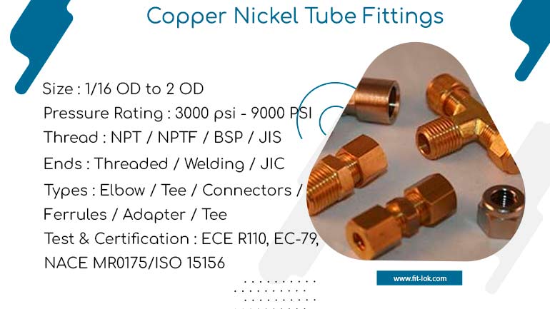 Copper Nickel tube fittings