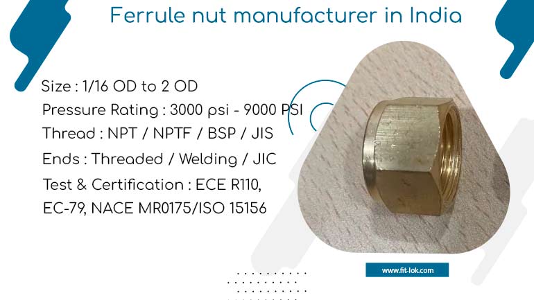 Ferrule nut manufacturer in India