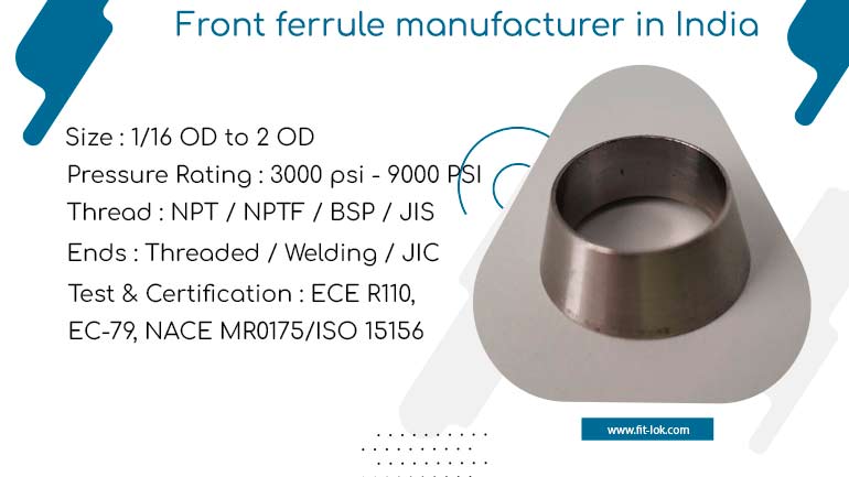 Front ferrule manufacturer in India