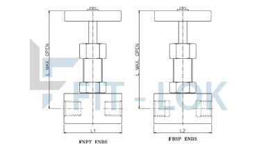 Dimension of Globe Isolation Valves