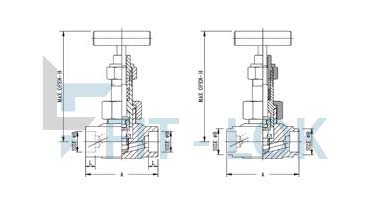 Globe Shut off Valve Dimension