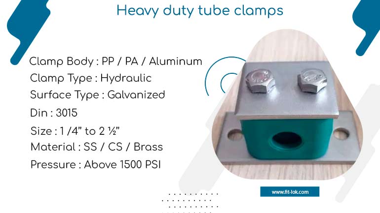 Heavy duty tube clamps