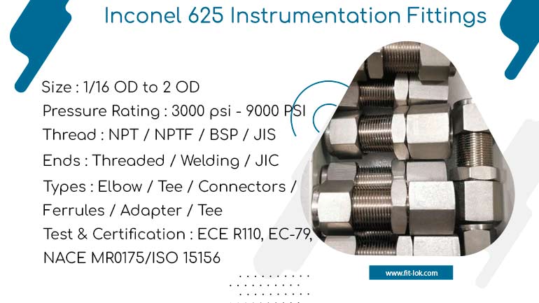 Inconel 625 tube fittings