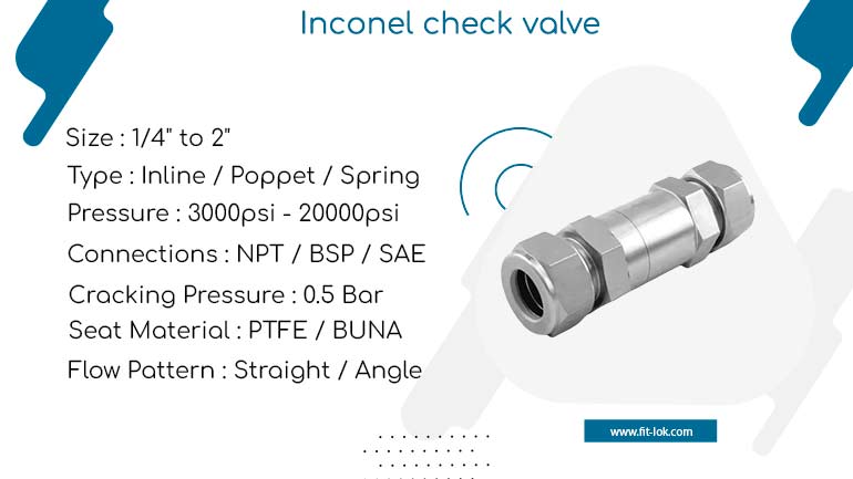 Inconel check valve