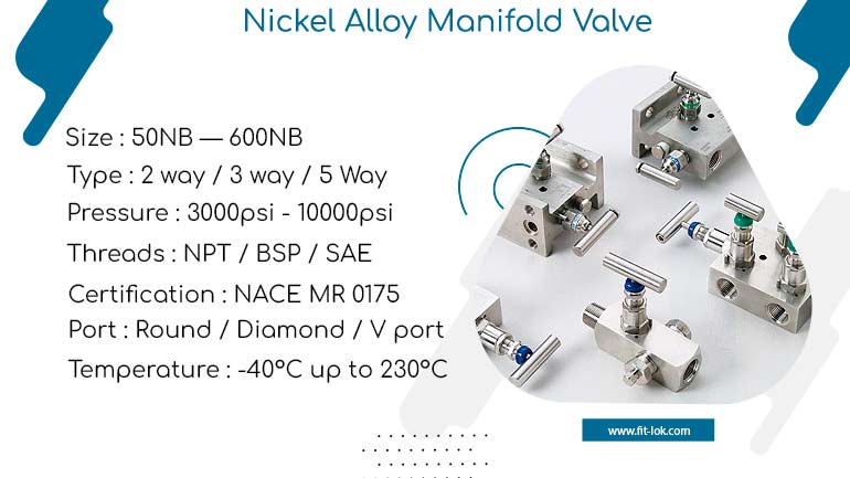 Nickel manifold valve