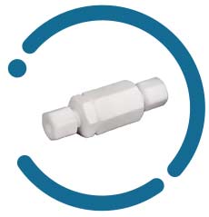 Polytetrafluorethylene Poppet Check Valve