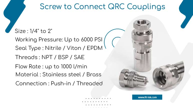 Screw to Connect QRC Couplings