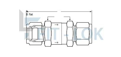 WNR 1.4547 Check Valves Dimensions