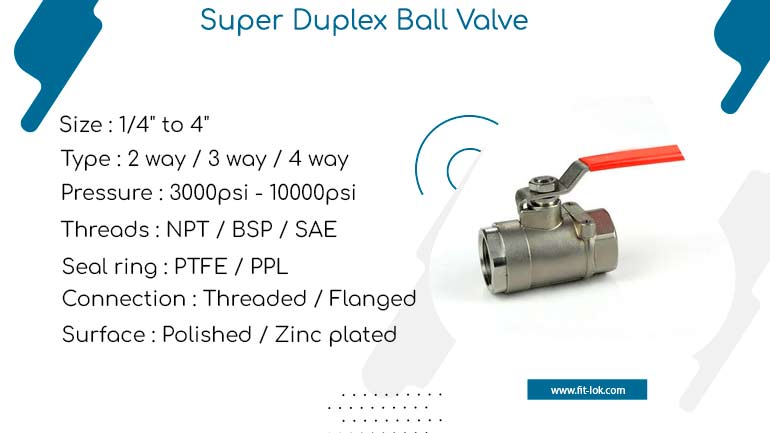 Super duplex ball valve