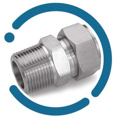 UNS S34700 compression fittings